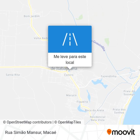 Rua Simão Mansur mapa