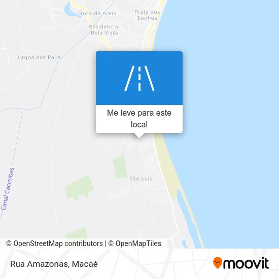 Rua Amazonas mapa