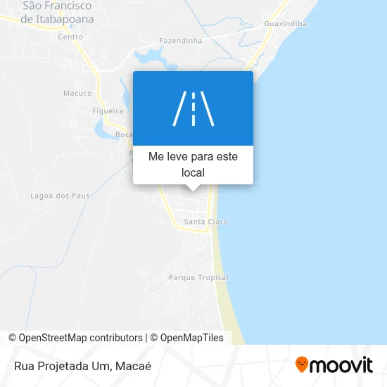 Rua Projetada Um mapa