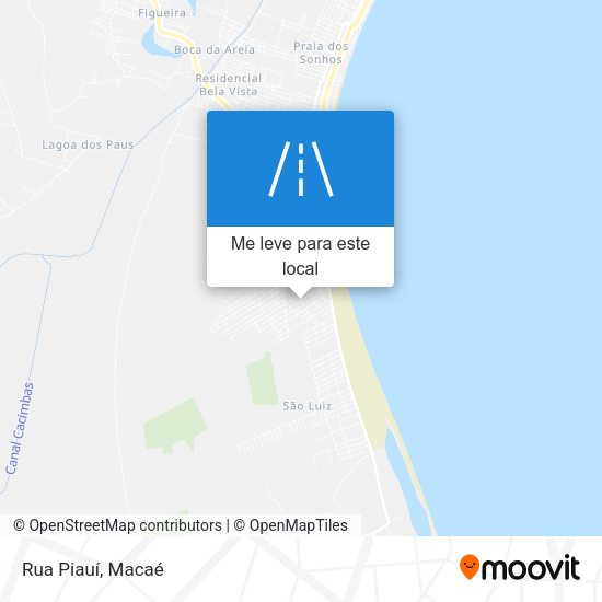 Rua Piauí mapa