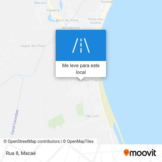 Rua 8 mapa