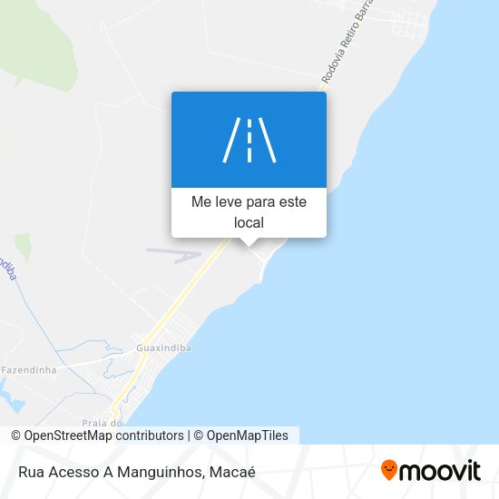 Rua Acesso A Manguinhos mapa