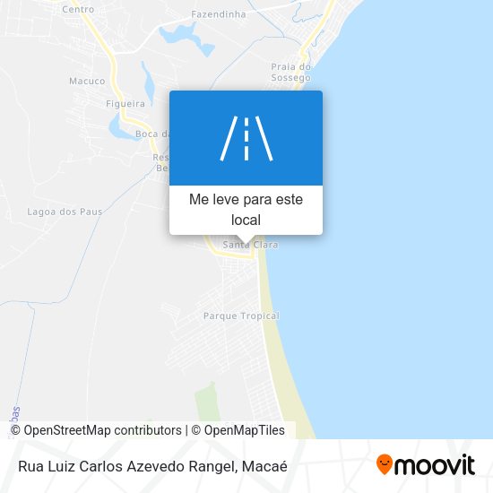 Rua Luiz Carlos Azevedo Rangel mapa
