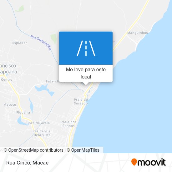 Rua Cinco mapa