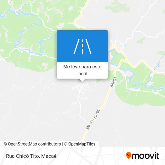 Rua Chicó Tito mapa
