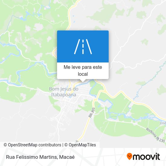 Rua Felissimo Martins mapa