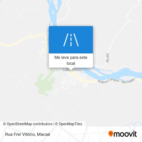 Rua Frei Vitório mapa
