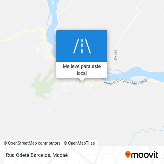 Rua Odete Barcelos mapa