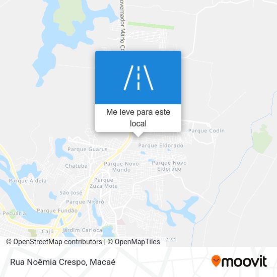 Rua Noêmia Crespo mapa