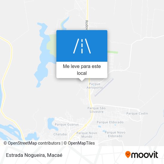 Estrada Nogueira mapa