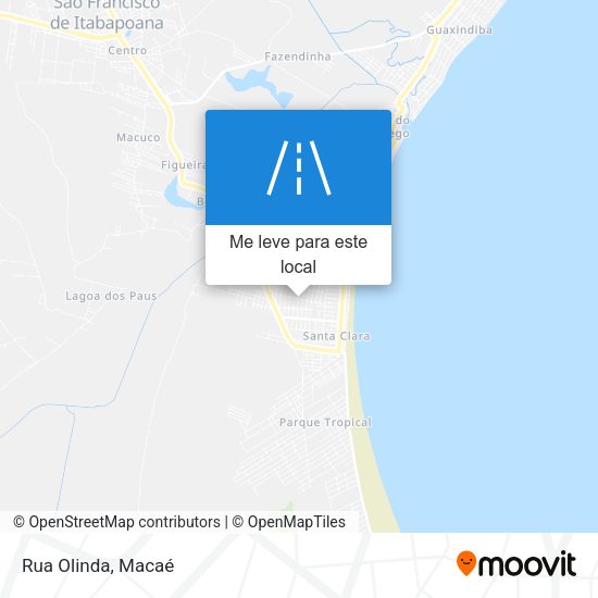Rua Olinda mapa