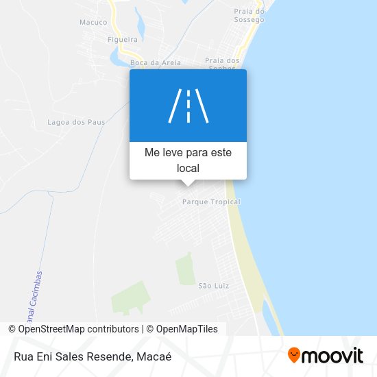 Rua Eni Sales Resende mapa