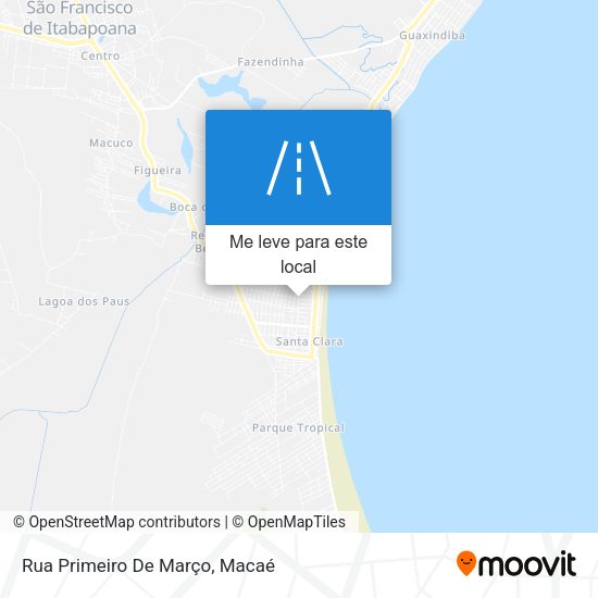 Rua Primeiro De Março mapa