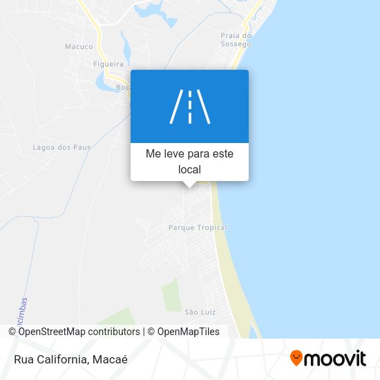 Rua California mapa