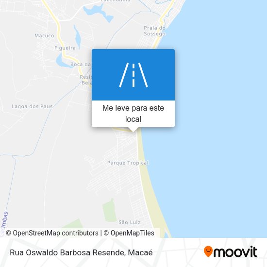 Rua Oswaldo Barbosa Resende mapa