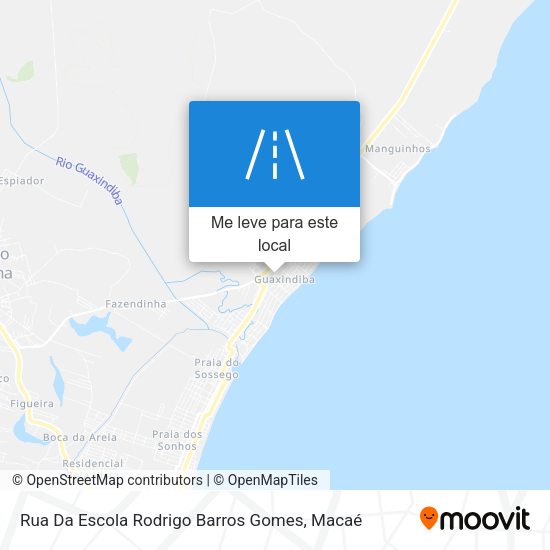 Rua Da Escola Rodrigo Barros Gomes mapa