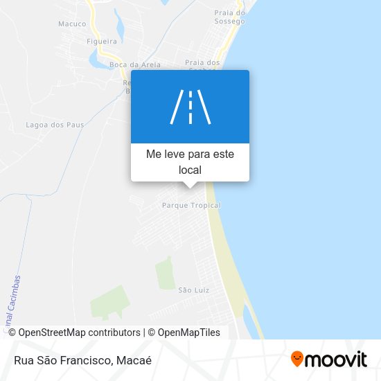 Rua São Francisco mapa