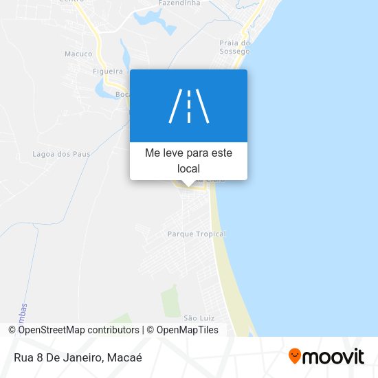 Rua 8 De Janeiro mapa