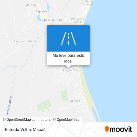 Estrada Velha mapa