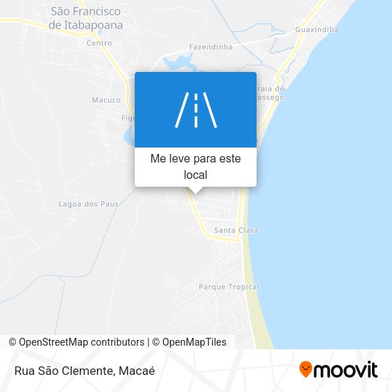 Rua São Clemente mapa