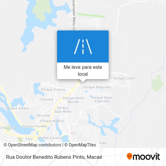 Rua Doutor Benedito Rubens Pinto mapa