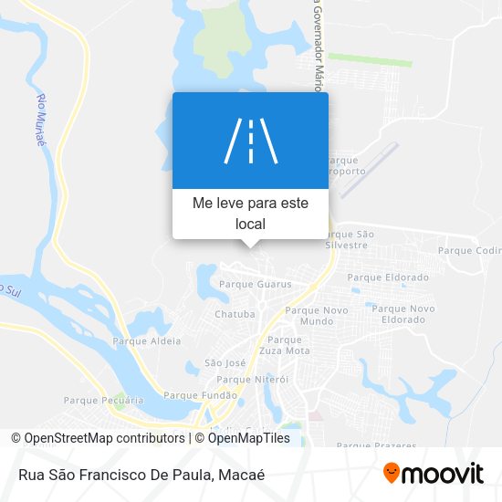 Rua São Francisco De Paula mapa