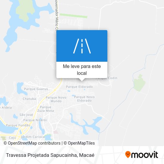 Travessa Projetada Sapucainha mapa
