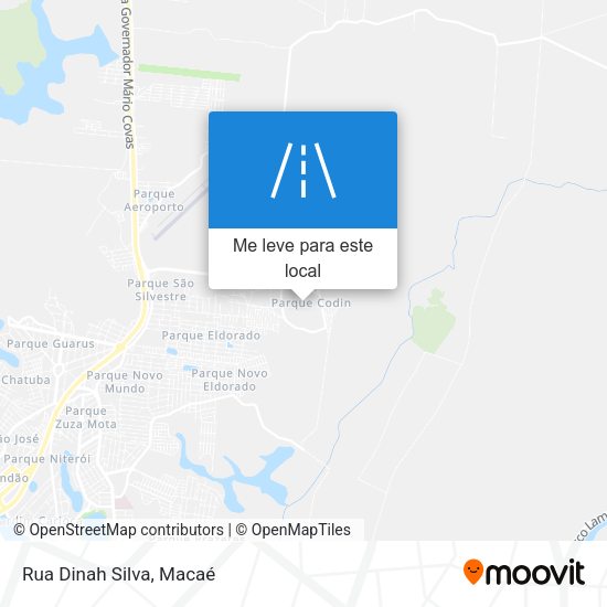 Rua Dinah Silva mapa