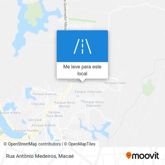 Rua Antônio Medeiros mapa