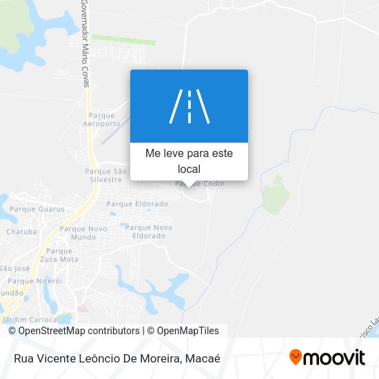 Rua Vicente Leôncio De Moreira mapa