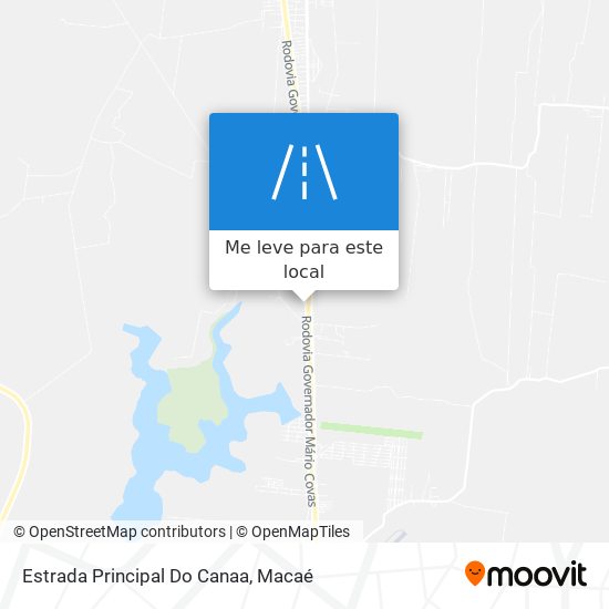 Estrada Principal Do Canaa mapa