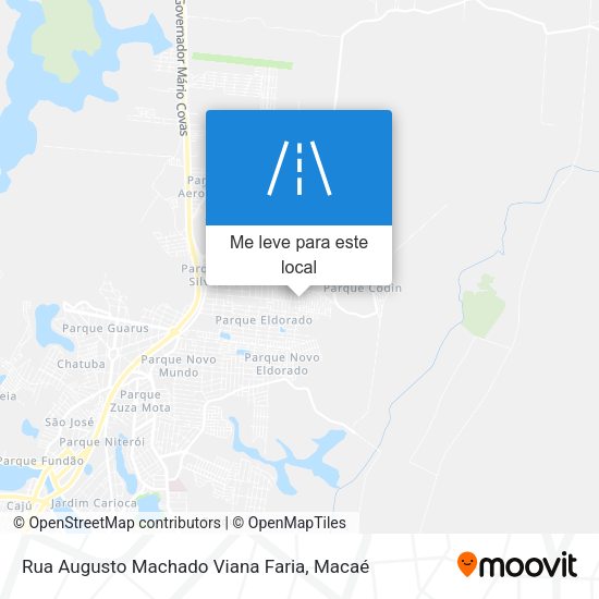 Rua Augusto Machado Viana Faria mapa