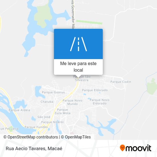 Rua Aecio Tavares mapa
