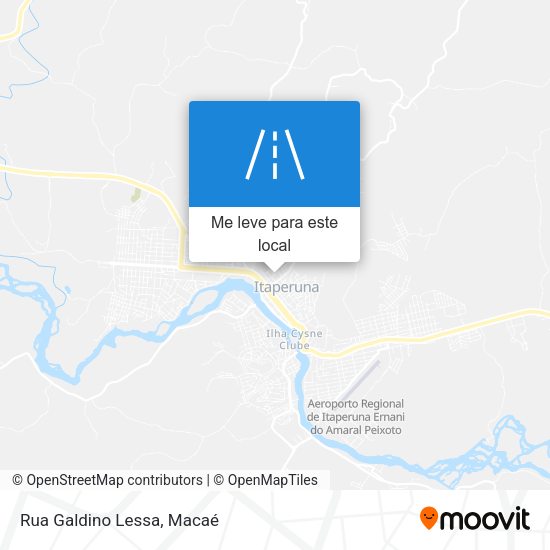 Rua Galdino Lessa mapa