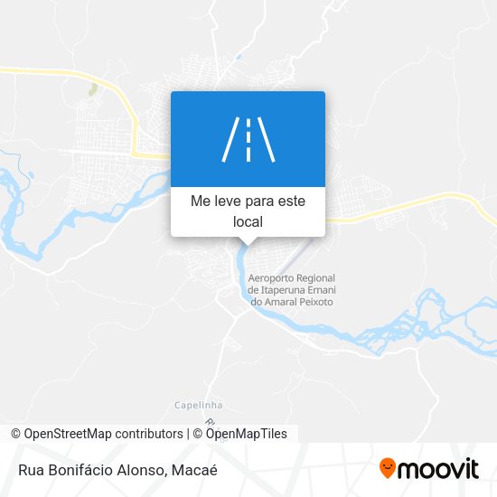Rua Bonifácio Alonso mapa