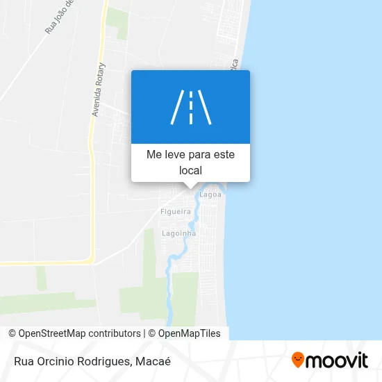 Rua Orcinio Rodrigues mapa