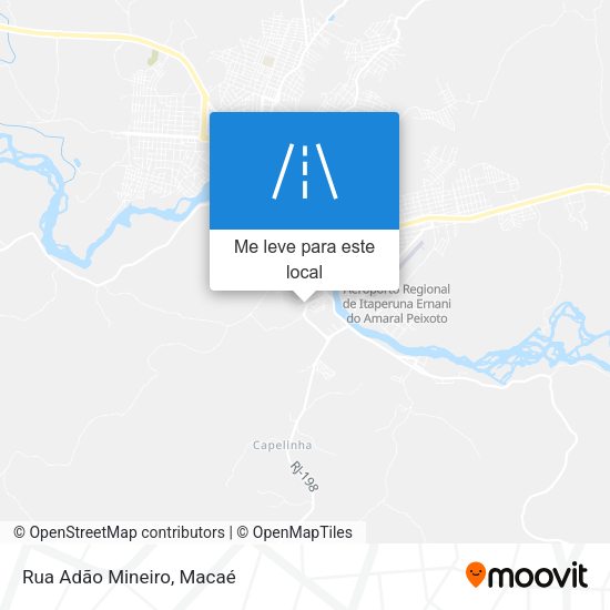 Rua Adão Mineiro mapa