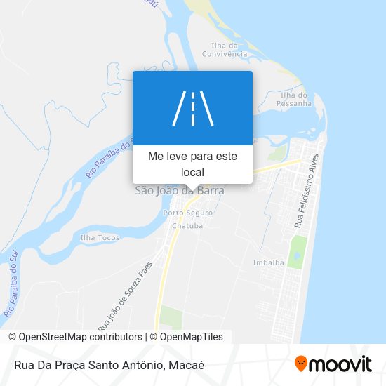 Rua Da Praça Santo Antônio mapa