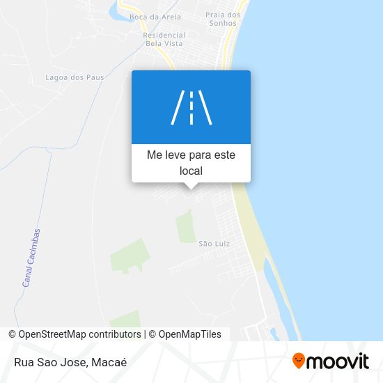 Rua Sao Jose mapa