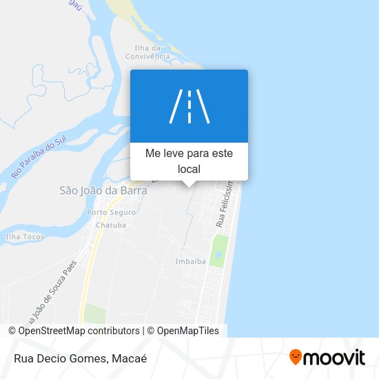 Rua Decio Gomes mapa
