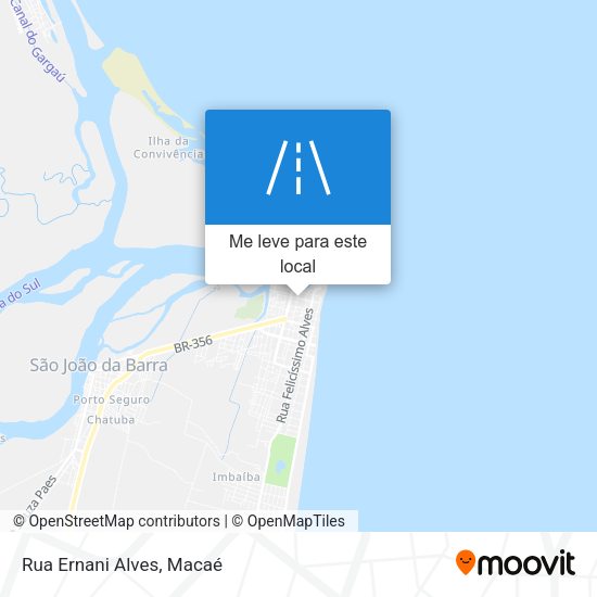 Rua Ernani Alves mapa
