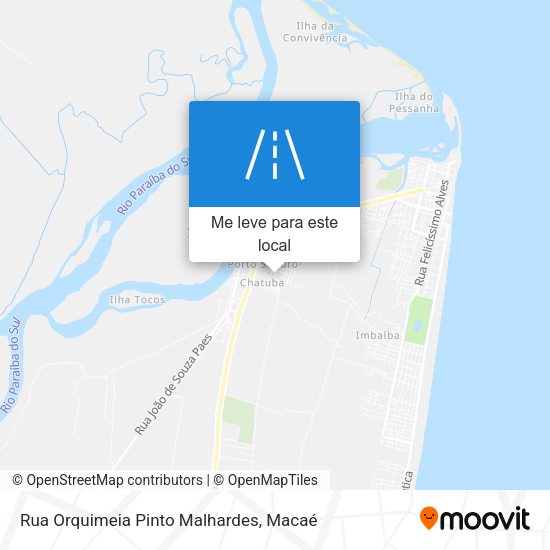 Rua Orquimeia Pinto Malhardes mapa