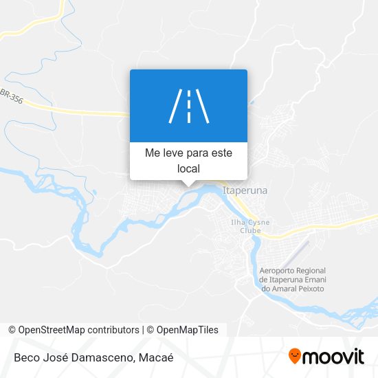 Beco José Damasceno mapa