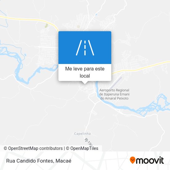 Rua Candido Fontes mapa