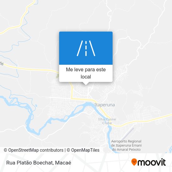 Rua Platão Boechat mapa