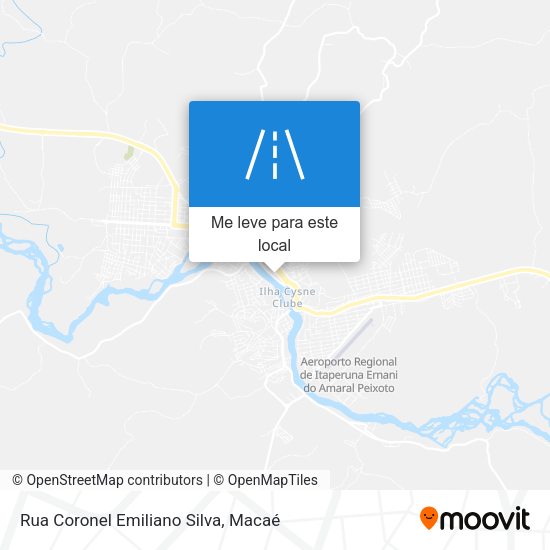 Rua Coronel Emiliano Silva mapa