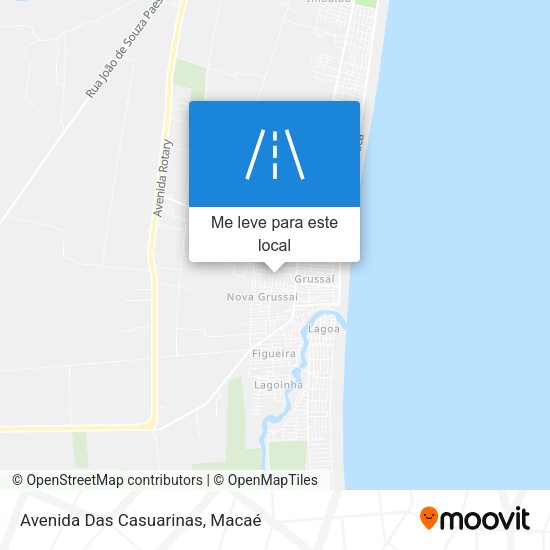Avenida Das Casuarinas mapa
