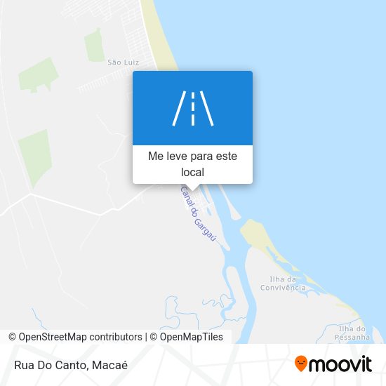 Rua Do Canto mapa