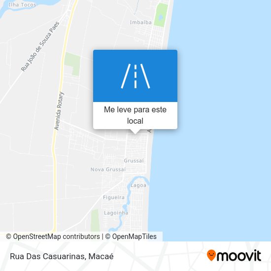 Rua Das Casuarinas mapa