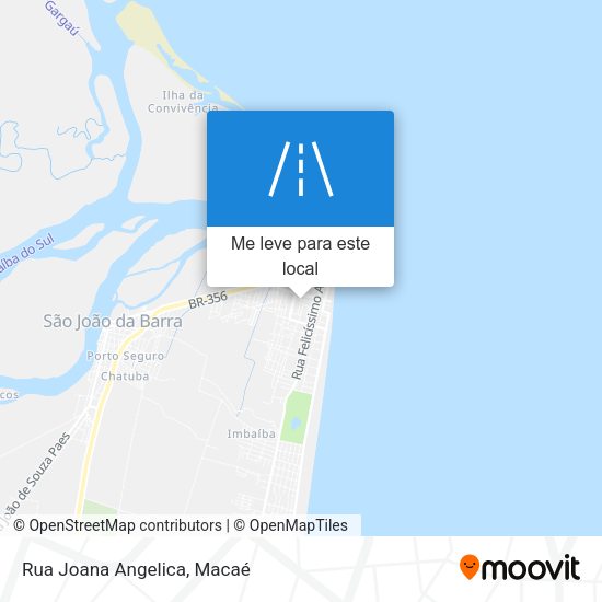 Rua Joana Angelica mapa